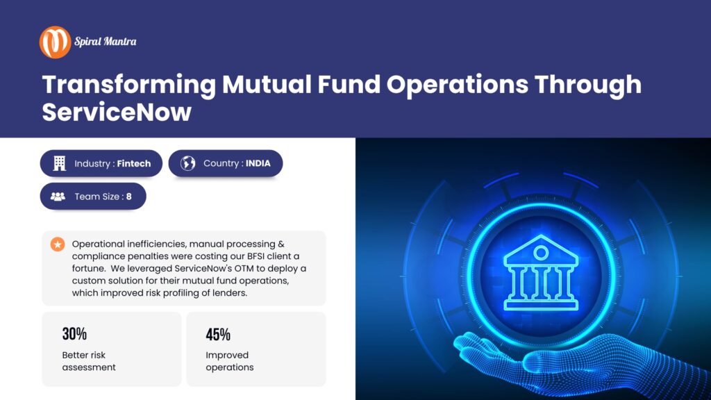 Transforming Mutual Fund Operations Through ServiceNow